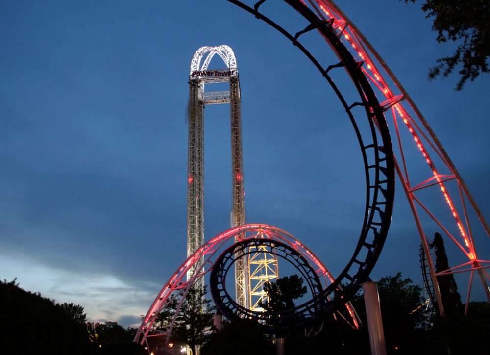 Perfil de la montaña rusa Top Thrill Dragster